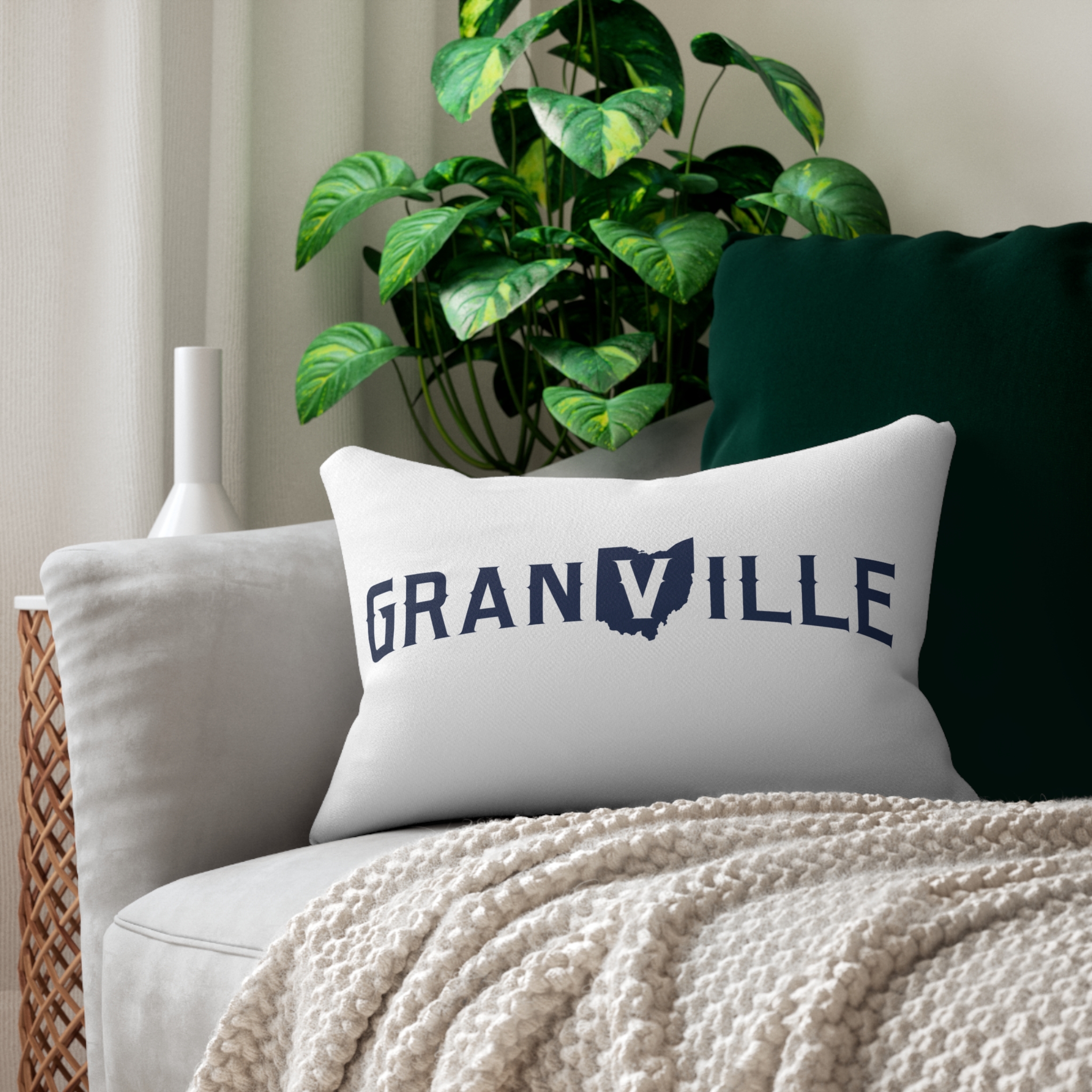 Granville Ohio Accent Pillow - Granville Blue Aces Accent Pillow
